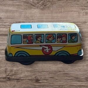 Vintage Super Mini Series Litho Tin Friction Tour Bus Toy - Japan